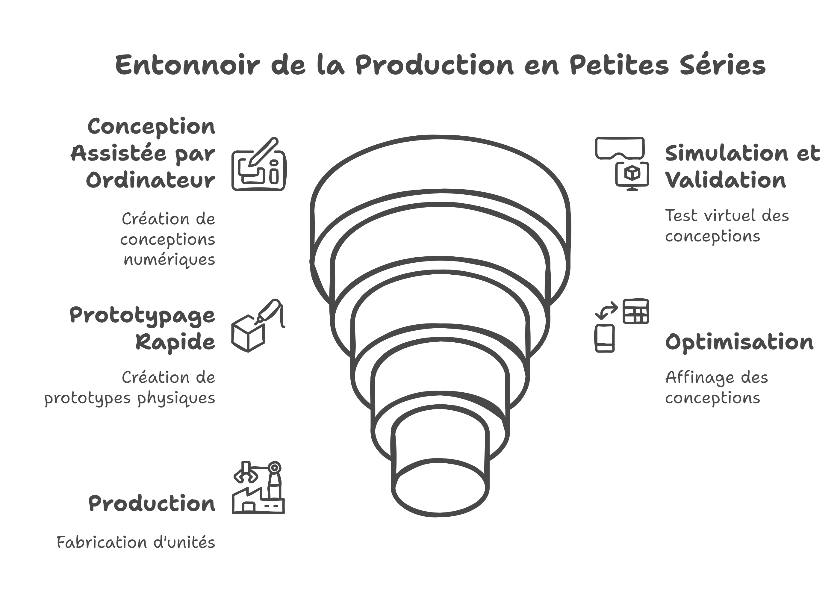 Processus de la production en petites séries